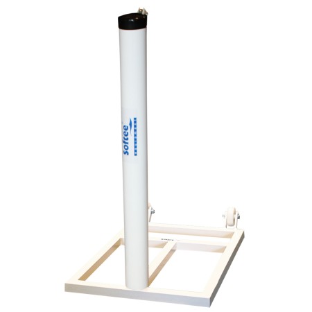 JUEGO POSTES TENIS TRASLADABLES ALUMINIO Ø 90MM