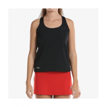 CAMISETA TIRANTES BULLPADEL ORLAS NEGRO