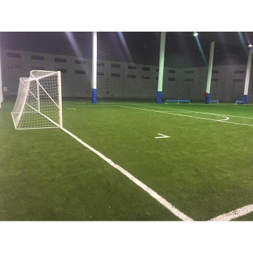 JUEGO PORTERÍAS FÚTBOL 11 METÁLICAS FIJAS TUBO 100 MM REGLAMENTARIAS