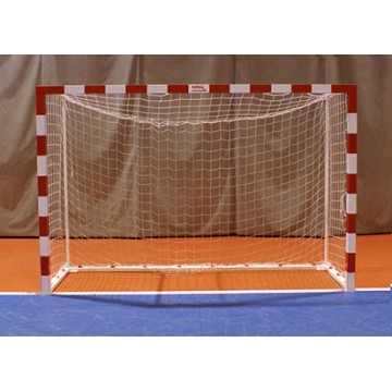 JGO PORTERÍAS F.SALA/BALONMANO METÁLICAS TRASLADABLES 80X80MM CON BASE 80X40MM