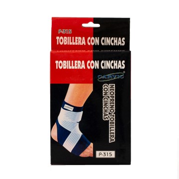 TOBILLERA NEOPRENO CON CINCHAS CV