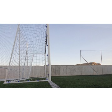 JUEGO PORTERÍAS FÚTBOL 11 METÁLICAS TRASLADABLES TUBO 100 MM REGLAMENTARIAS