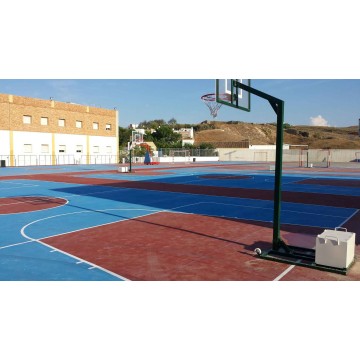 JGO CANASTAS MINIBASKET MONOTUBULAR CON RUEDAS -SIN TABLERO, ARO NI CONTRAPESO- USO PARTICULAR