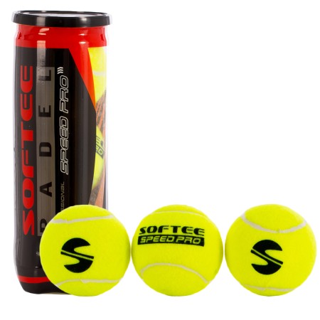 BOTE 3 PELOTAS PADEL SOFTEE SPEED PRO BOTE 3 PELOTAS PADEL SOFTEE SPEED PRO