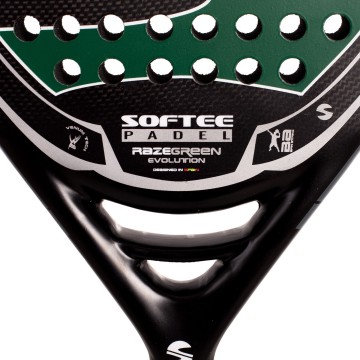 PALA PÁDEL SOFTEE RAZE EVOLUTION GREEN CARBONO