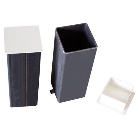 JUEGO POSTES PÁDEL ALUMINIO FIJOS SECCIÓN CUADRADA 80X80MM - JUEGO POSTES PÁDEL ALUMINIO FIJOS SECCIÓN CUADRADA 80X80MM -