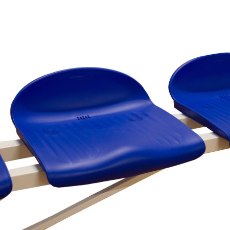 BANCO METÁLICO CON ASIENTOS AZUL PVC-5 PLAZAS- BANCO METÁLICO CON ASIENTOS AZUL PVC-5 PLAZAS-