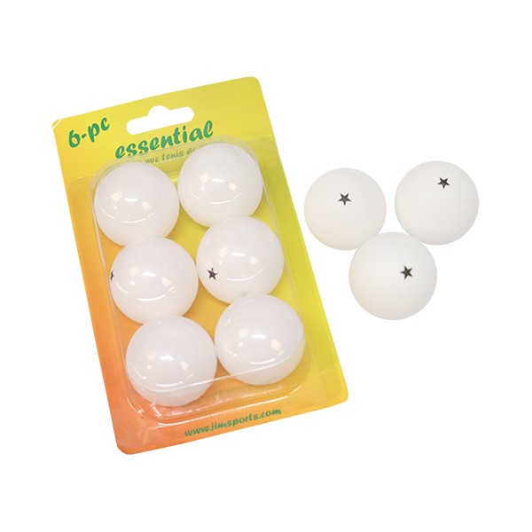 CAJA 6 PELOTAS PVC ESSENTIAL TENIS DE MESA
