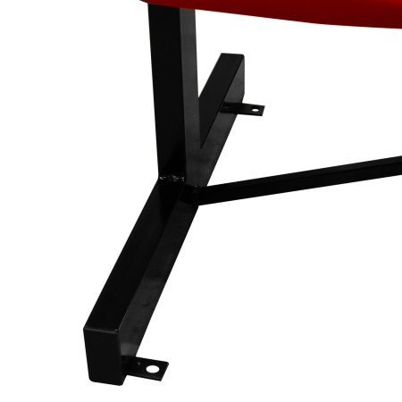 BANCO METÁLICO NEW CON ASIENTO ROJO PVC -5 PLAZAS- BANCO METÁLICO NEW CON ASIENTO ROJO PVC -5 PLAZAS-