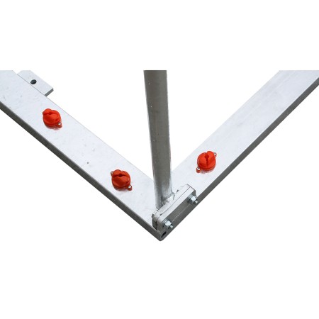 JUEGO PORTERÍAS GALVANIZADAS FÚTBOL SALA/BALONMANO METÁLICAS TRASLADABLES 80X80MM CON BASE 80X40MM JUEGO PORTERÍAS GALVANIZADAS FÚTBOL SALA/BALONMANO METÁLICAS TRASLADABLES 80X80MM CON BASE 80X40MM