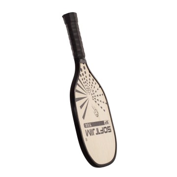 JUEGO DE 2 PALAS PICKLEBALL MADERA CON PELOTA Y FUNDA
