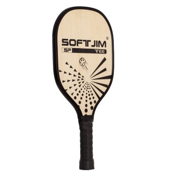JUEGO DE 2 PALAS PICKLEBALL MADERA CON PELOTA Y FUNDA