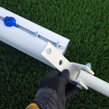 JUEGO DE 2 BASES PORTERÍAS FÚTBOL 11 PARA RECOGIDA DE RED