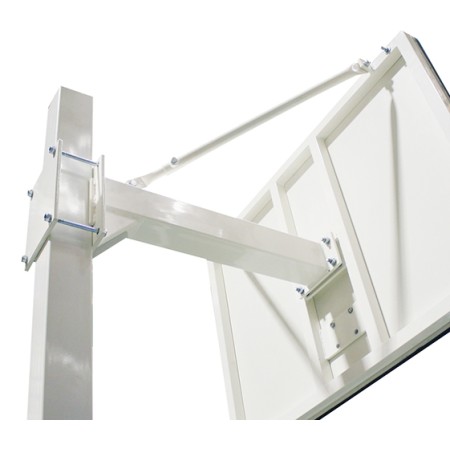 JUEGO DE 2 CANASTAS BALONCESTO DELUXE MONOTUBO TUBO 100 TRASLADABLE 2 RUEDAS CON CARRO  -SIN TABLERO, ARO