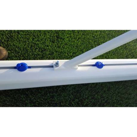 JUEGO PORTERÍAS ALUMINIO FÚTBOL 7 90 MM FIJAS