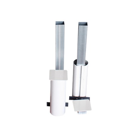 JUEGO POSTES VOLEIBOL FIJOS ALUMINIO Ø 90MM