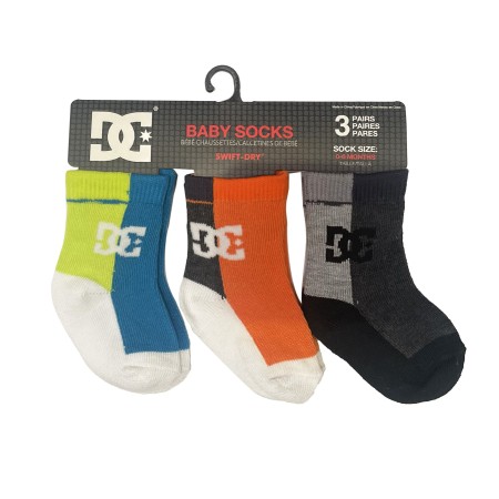 PACK 3 CALCETINES BEBÉ DC STRIPE CREW 2635T