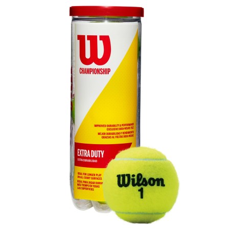 BOTE 3 PELOTAS TENIS WILSON "CHAMPIONSHIP XD"