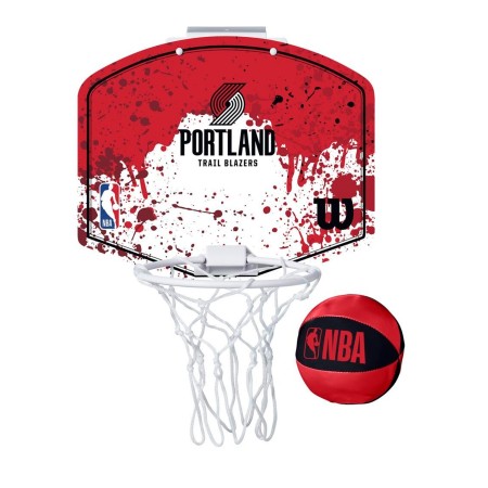 SET MINICANASTA WILSON NBA TEAM MINI HOOP BLAZERS SET MINICANASTA WILSON NBA TEAM MINI HOOP BLAZERS