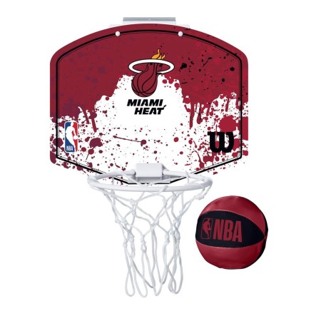 SET MINICANASTA WILSON NBA TEAM MINI HOOP HEAT SET MINICANASTA WILSON NBA TEAM MINI HOOP HEAT