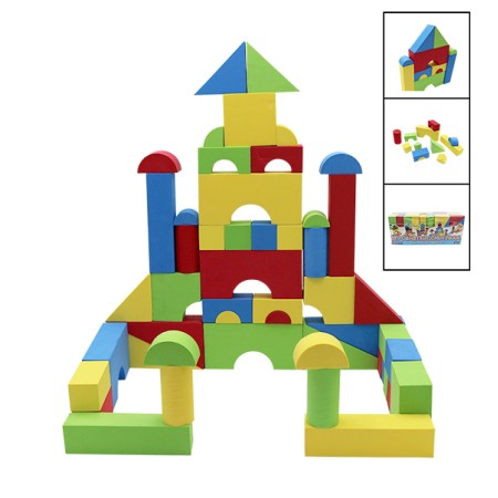 SET CONSTRUCCION FOAM 50 UNIDADES FORMAS GEOMETRICAS SET CONSTRUCCION FOAM 50 UNIDADES FORMAS GEOMETRICAS