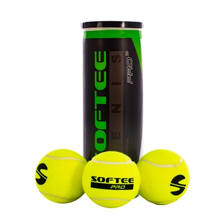 BOTE 3 PELOTAS TENIS SOFTEE PRO BOTE 3 PELOTAS TENIS SOFTEE PRO