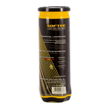 BOTE 3 PELOTAS PADEL SOFTEE SPEED