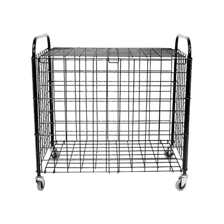 CARRO PORTABALONES ACERO PLEGABLE CON RUEDAS Y TAPA CARRO PORTABALONES ACERO PLEGABLE CON RUEDAS Y TAPA