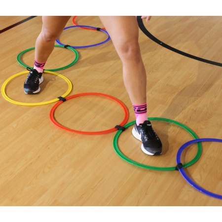 ESCALERA AGILIDAD AROS MULTICOLOR ESCALERA AGILIDAD AROS MULTICOLOR