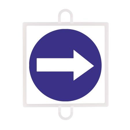 PANEL DE SEÑALIZACIÓN TRÁFICO DE OBLIGACIÓN Nº 2 (SENTIDO DCHA - IZQ) PANEL DE SEÑALIZACIÓN TRÁFICO DE OBLIGACIÓN Nº 2 (SENTIDO DCHA - IZQ)