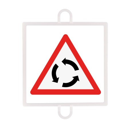 PANEL DE SEÑALIZACIÓN TRÁFICO DE PELIGRO Nº 1 (INTERSECCIÓN GIRATORIA) PANEL DE SEÑALIZACIÓN TRÁFICO DE PELIGRO Nº 1 (INTERSECCIÓN GIRATORIA)