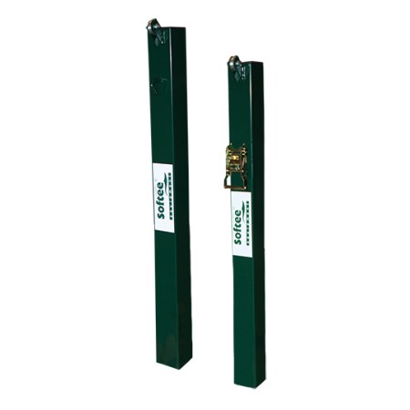 JUEGO POSTES TENIS METALICOS FIJOS CUADRADOS 80X80MM JUEGO POSTES TENIS METALICOS FIJOS CUADRADOS 80X80MM