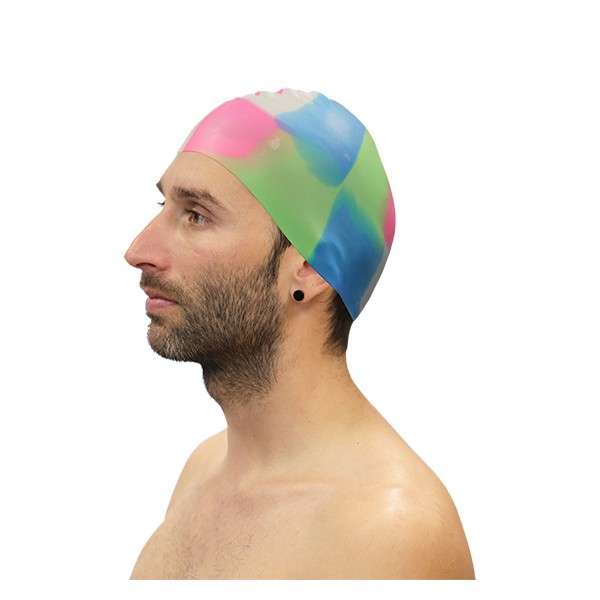 LOTE 10 GORROS NATACIÓN SILICONA MULTICOLOR SURTIDO