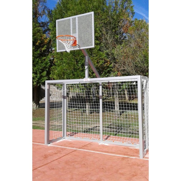 JUEGO PORTERÍAS F.SALA/BALONMANO - CANASTA BASKET GRIS
