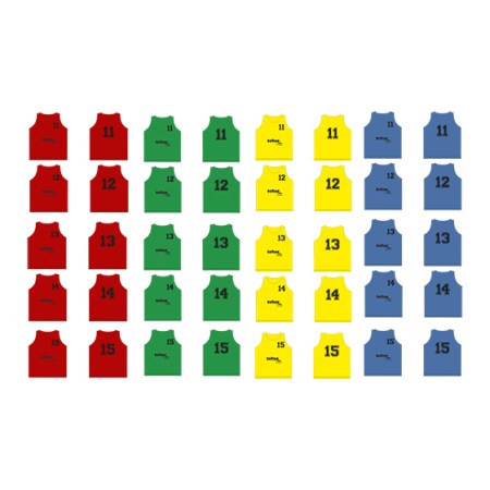 SET 5 PETOS SOFTEE NUMERADOS DEL 11 AL 15