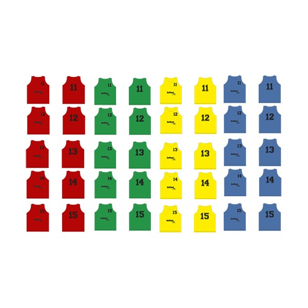 SET 5 PETOS SOFTEE NUMERADOS DEL 11 AL 15