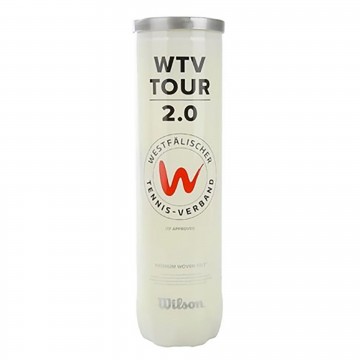 BOTE 4 PELOTAS DE TENIS WILSON "WTV TOUR 2.0 GENE"