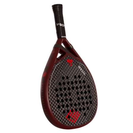 PACK PALA PÁDEL VIBOR-A TITAN 12K RED