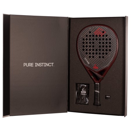 PACK PALA PÁDEL VIBOR-A TITAN 12K RED