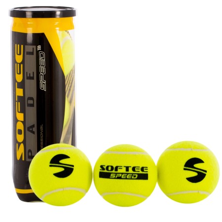 BOTE 3 PELOTAS PADEL SOFTEE SPEED BOTE 3 PELOTAS PADEL SOFTEE SPEED