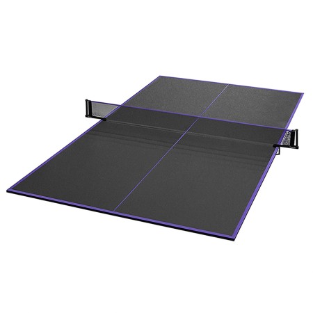 KIT TABLEROS TENIS DE MESA CON SOPORTE Y RED NEGRO/VIOLETA