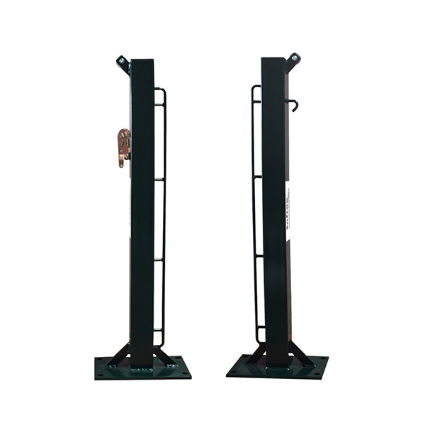JUEGO DE 2 POSTES DE TENIS FIJOS CUADRADO 80X80MM CON BASE PARA ATORNILLAR