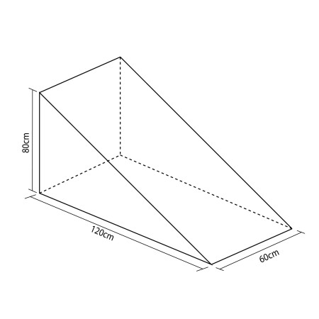 FIGURA TRIÁNGULO 120X80X60CM