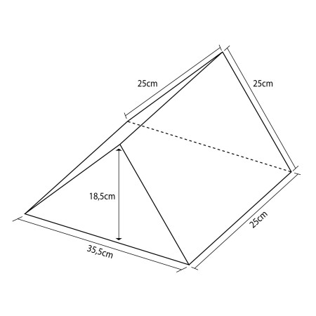 FIGURA MINITRIÁNGULO 25X25X25CM