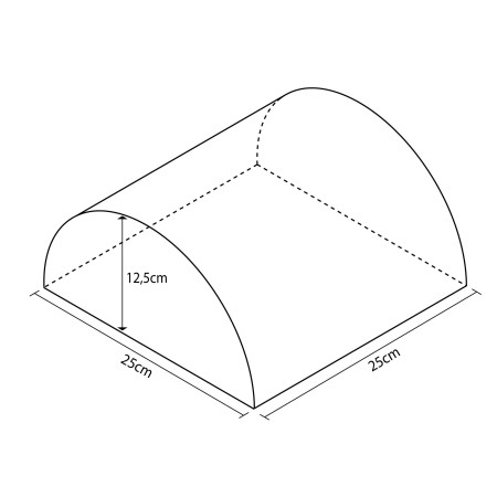 FIGURA SEMICILINDRO 12,5X25X25CM