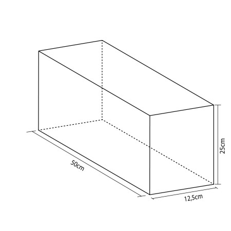 FIGURA MINI RECTÁNGULO 50X25X12,5CM
