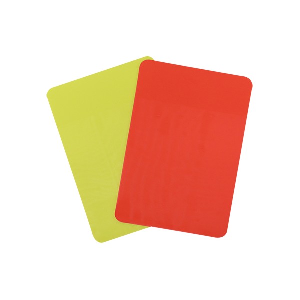 SET TARJETA ÁRBITRO COLOR ROJA /AMARILLA