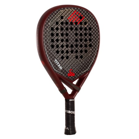 PACK PALA DE PÁDEL VIBOR-A TITAN 12K RED