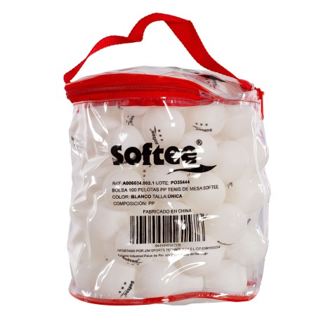 BOLSA 100 PELOTAS PP TENIS DE MESA SOFTEE