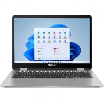 Portátil Convertible Asus VivoBook Flip 14 TP401MA-EC444WS Intel Celeron N4020/ 4GB/ 128GB eMMC/ 14' Táctil/ Win11